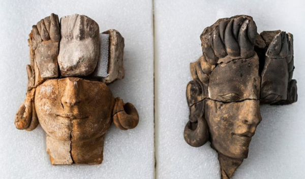 Descubren las primeras esculturas de rostros humanos en Badajoz