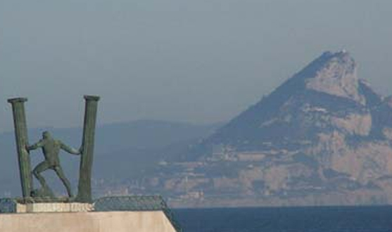 Las Columnas de Hércules vistas desde el Mediterráneo